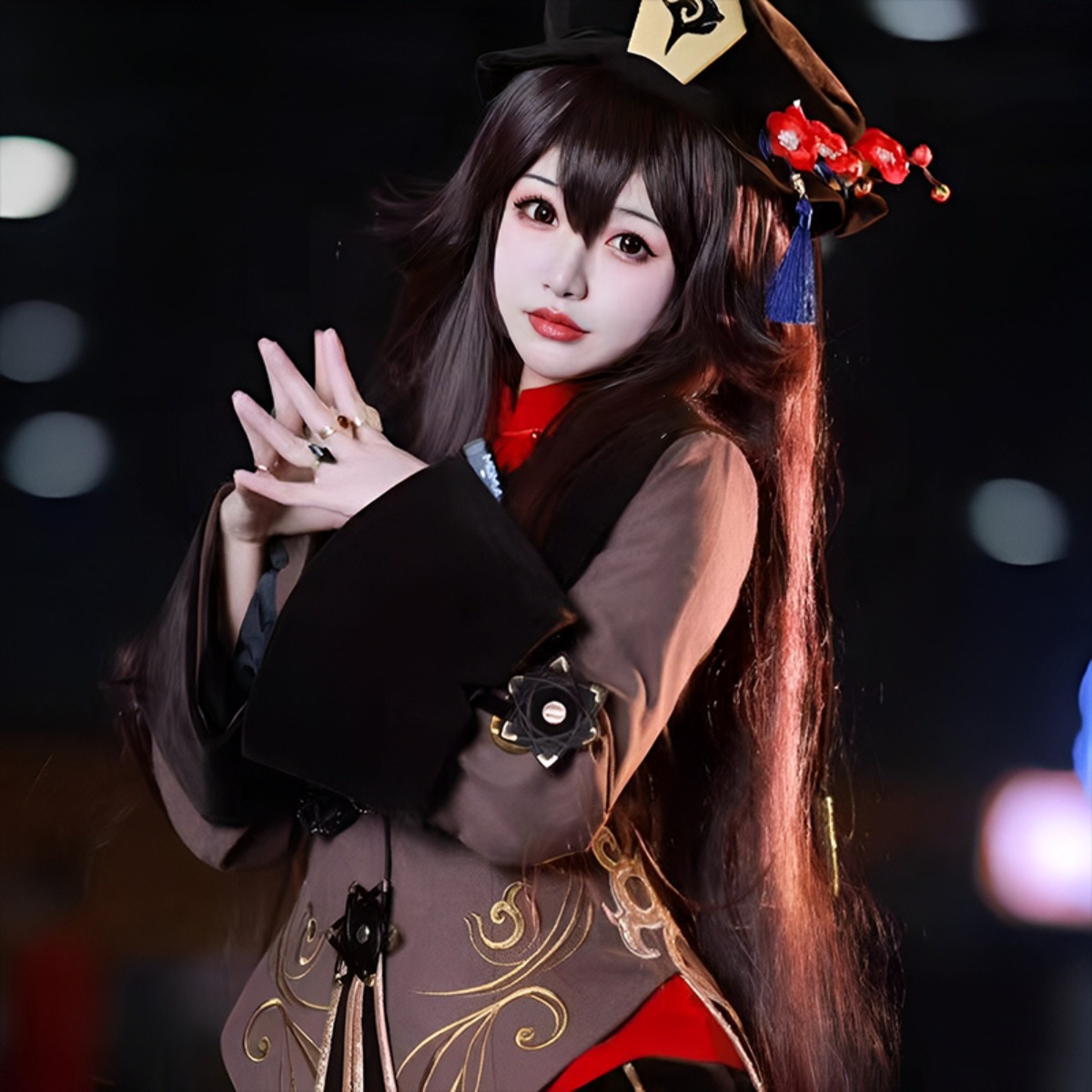Cosplay Duo Anime - Genshin Impact Hu Tao Cosplay Wig,