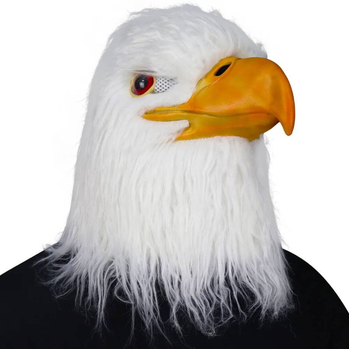 Anime Cosplay Face - White Eagle Mask Adults Funny Animal