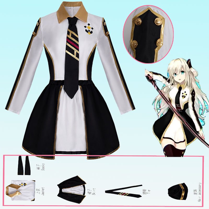 Anime Cosplay Buy - Anime Womens Costume Cosplay Suit Sky
