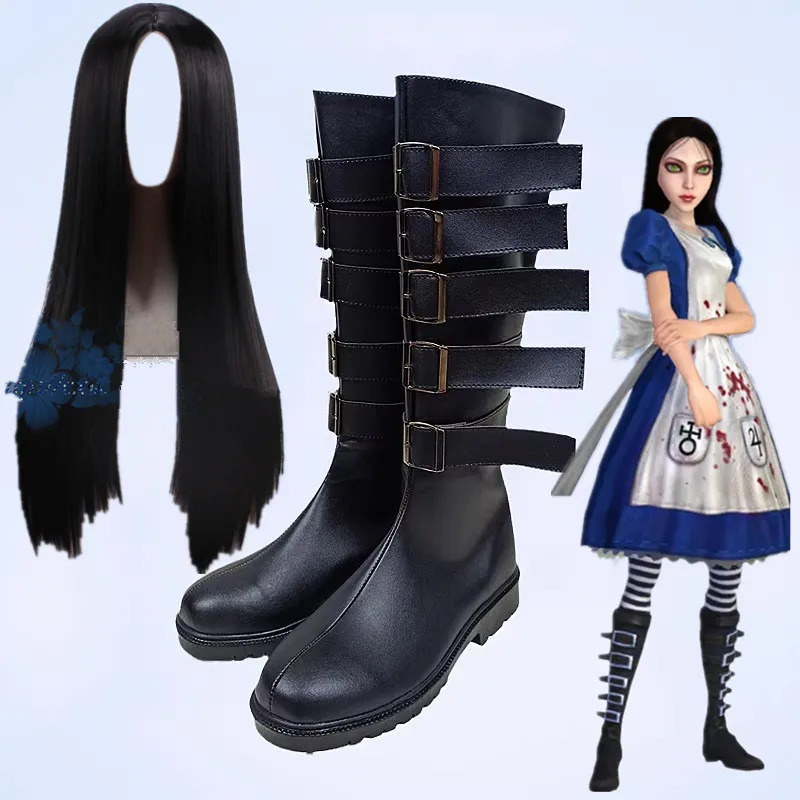 2025 11 Anime Alic-e Cosplay S - Anime Cosplay Long Black Hair avis et prix