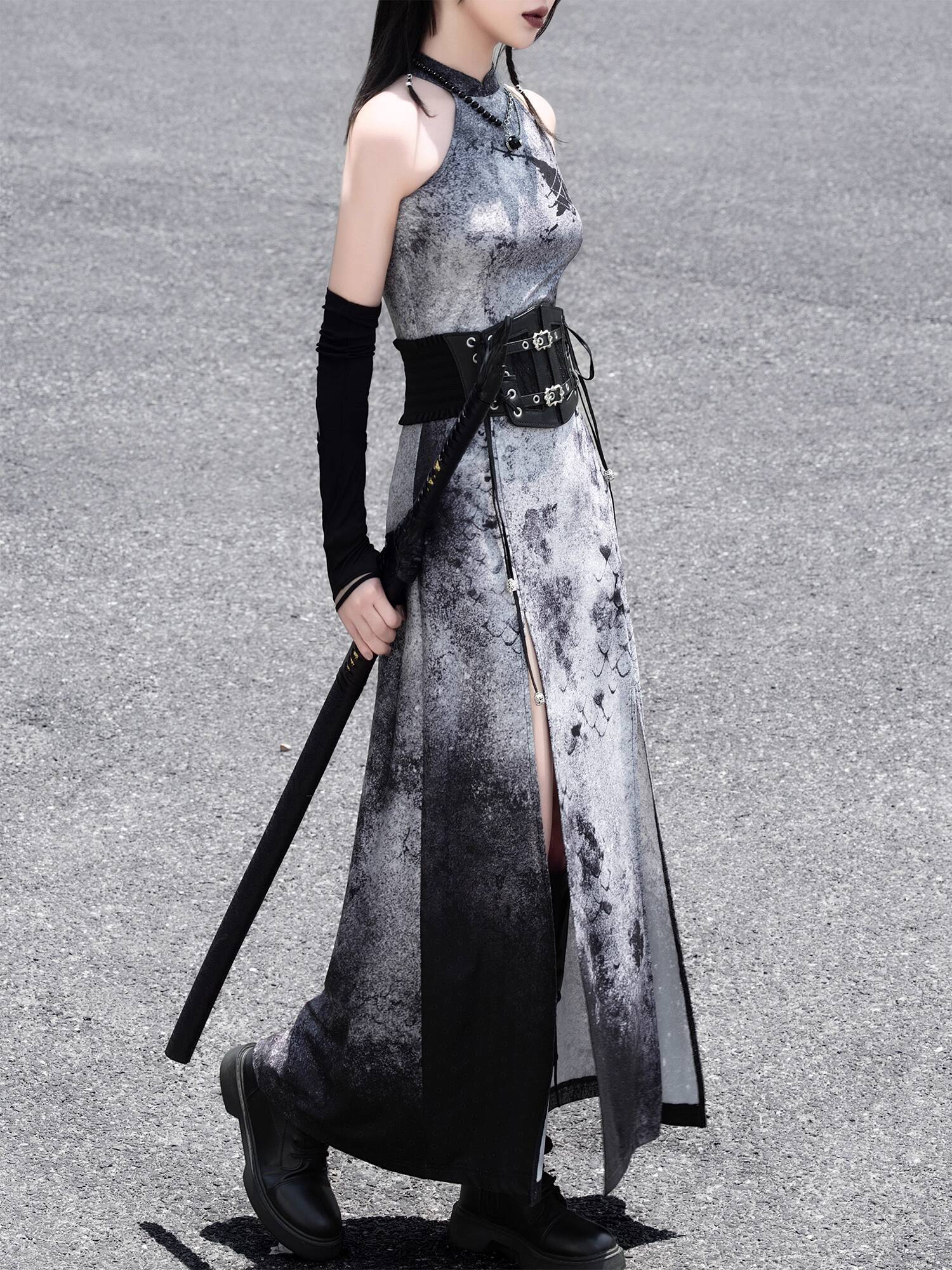 New Chinese Style Dark Grey Wa - Queen Anime Cosplay avis et prix