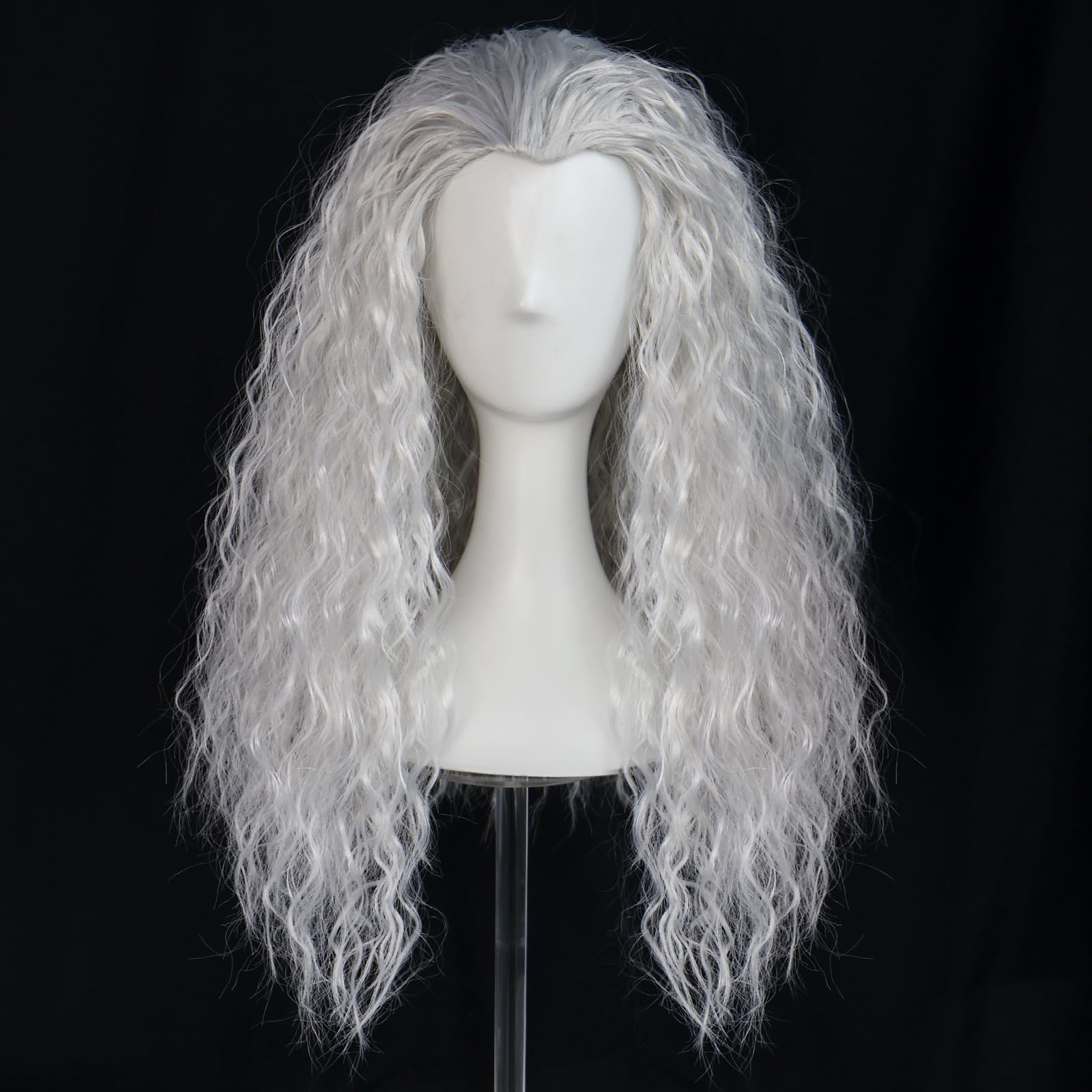 Fluffy white witch corn perm l - Anime Cosplay Face avis et prix