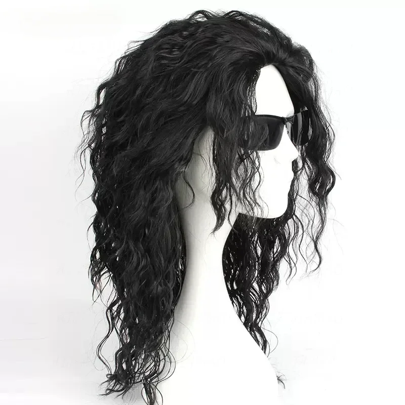 Anime Michael Jackson Cosplay  - Anime Cosplay Long Black Hair avis et prix