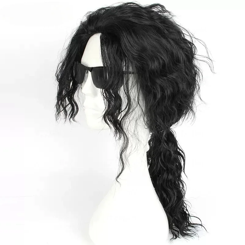 Anime Michael Jackson Cosplay  - Anime Cosplay Long Black Hair avis et prix