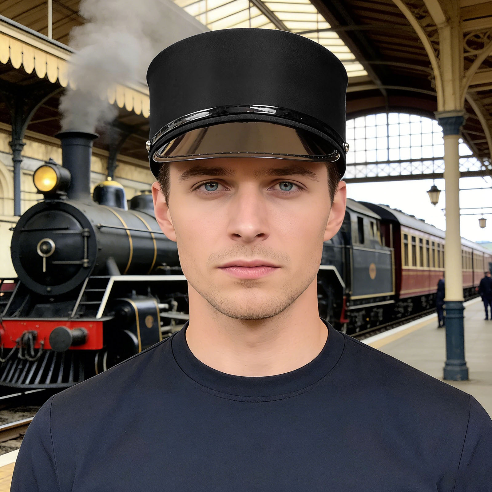 Train Engineer Conductor Drive - Anime Cosplay Face avis et prix