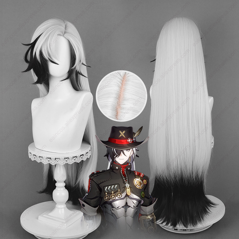 HSR Boothill Cosplay Wig 92cm  - Anime Cosplay Long Black Hair avis et prix