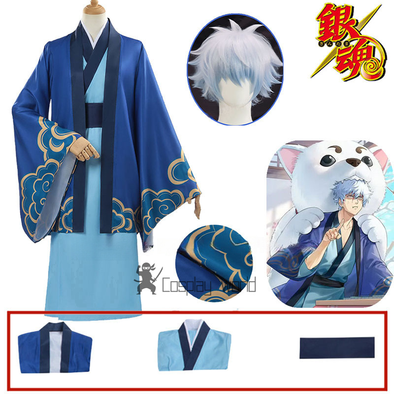 2025 Sakata Gintoki Cosplay An - Anime Cosplay Kimono avis et prix
