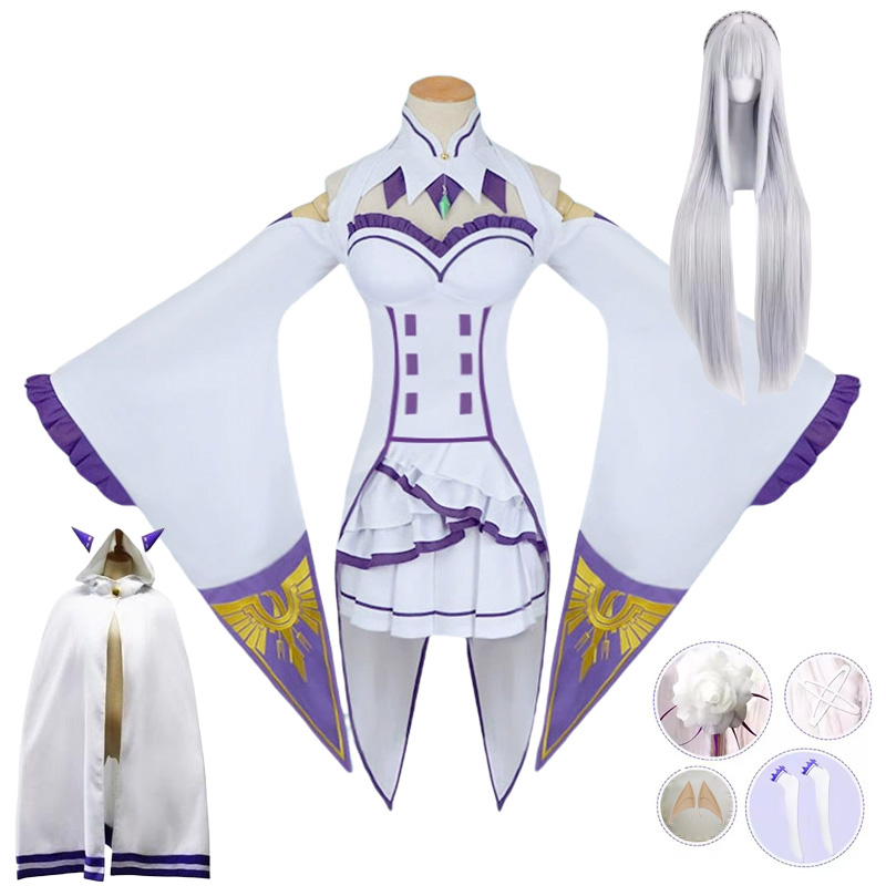 Emilia Cosplay Re Life in a di - Anime Cosplay Bodysuit avis et prix
