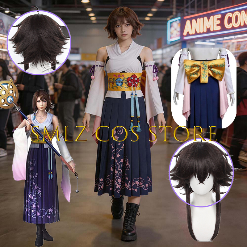 Smlz FFX Yuna Cosplay Anime FF - Anime Cosplay Kimono avis et prix