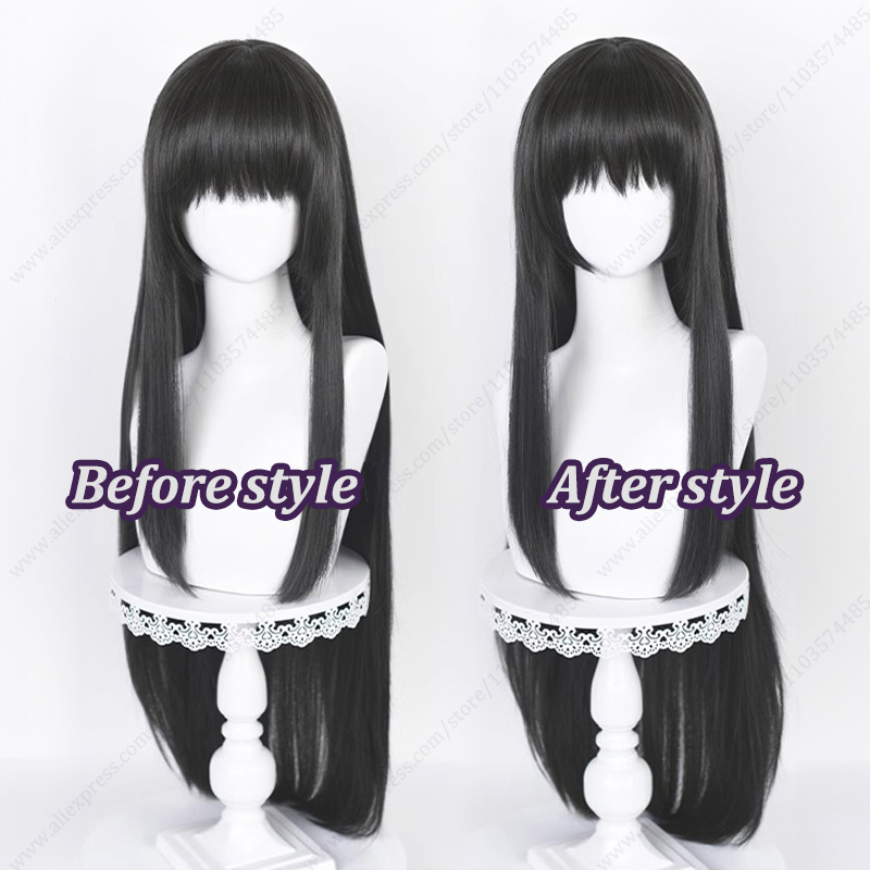 Akemi Homura 90cm Long Straigh - Anime Cosplay Long Black Hair avis et prix