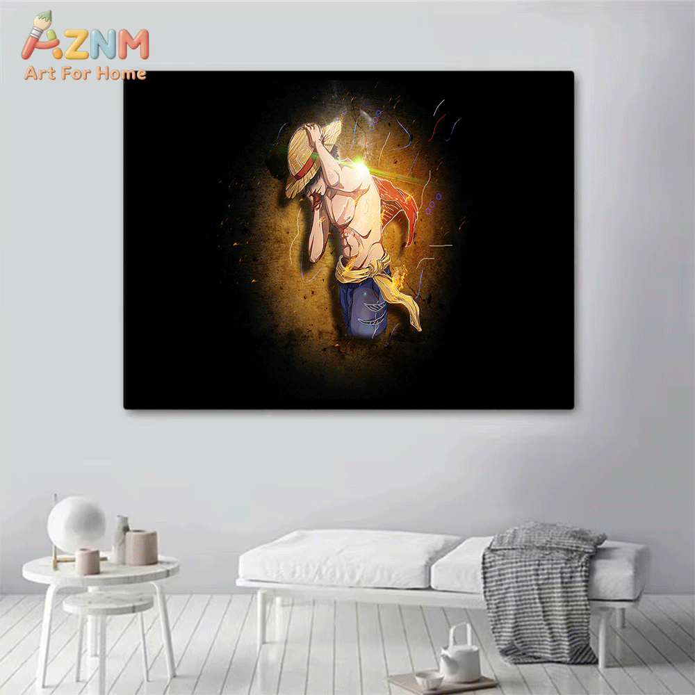 AZNM One Piece Anime Canvas Wa - One Piece Straw Hat avis et prix