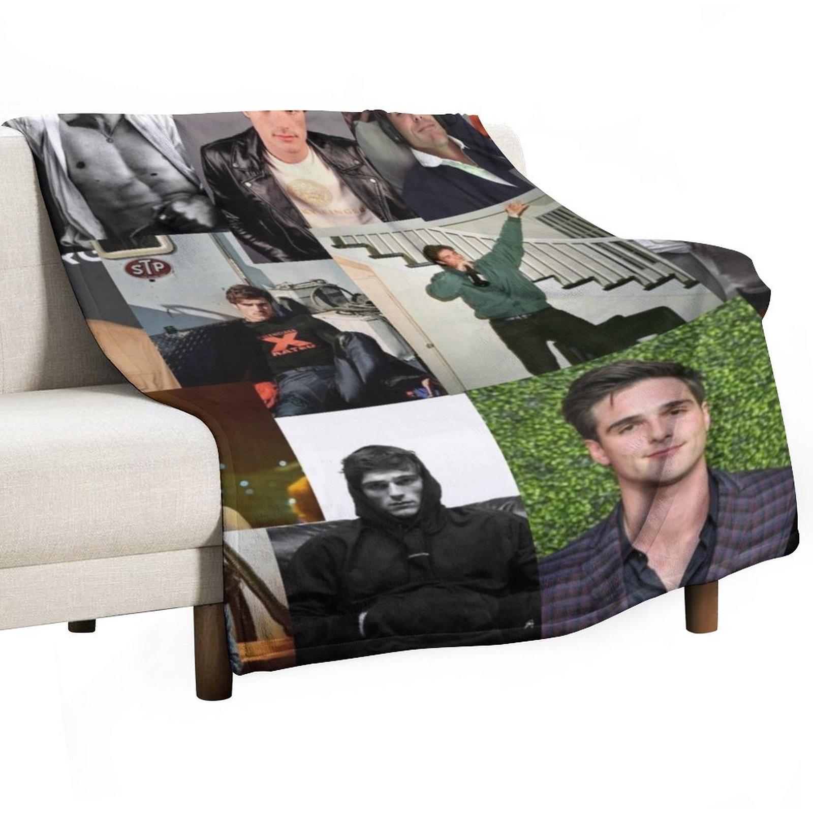 Jacob Elordi pic collage Throw - Anime Cosplay Pics avis et prix