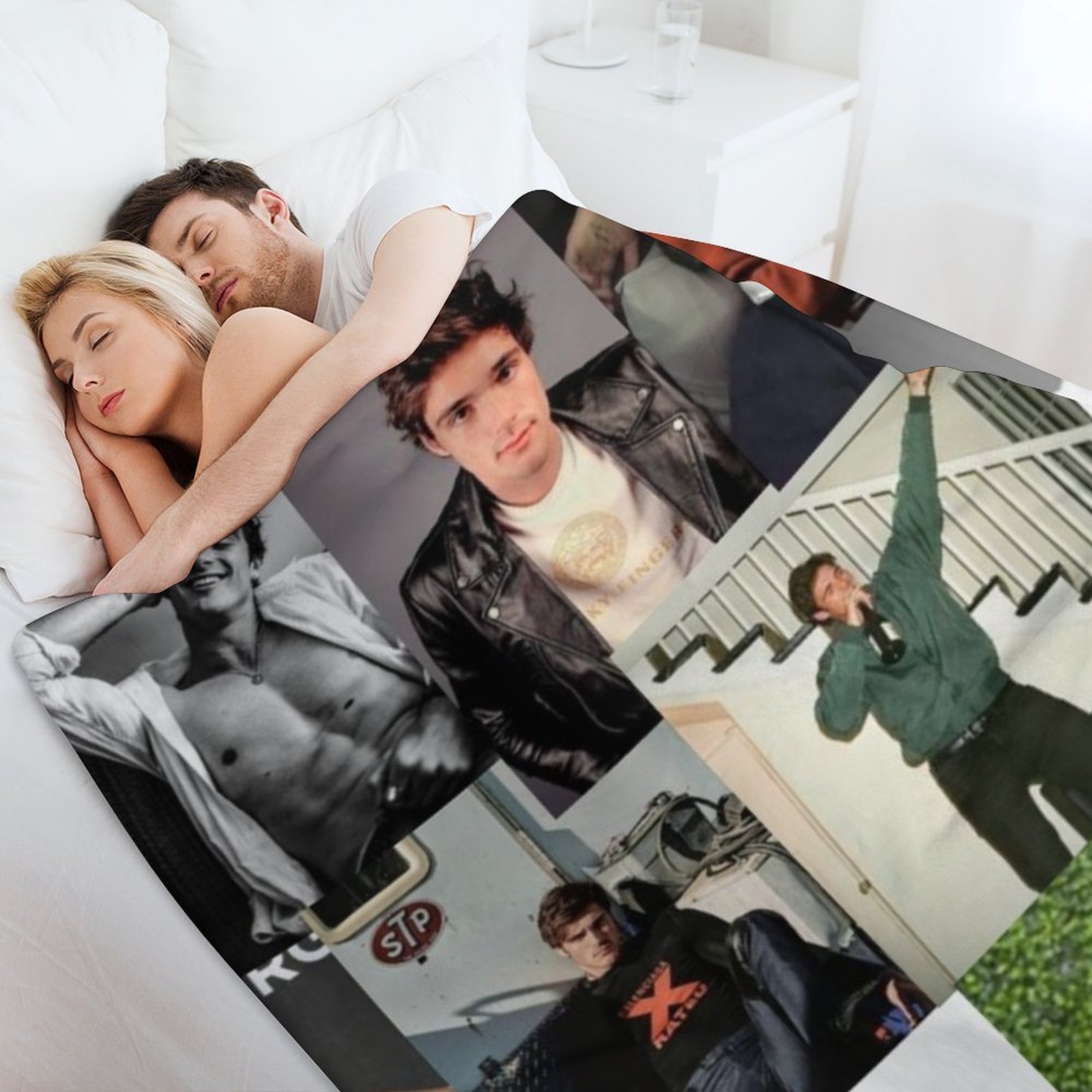 Jacob Elordi pic collage Throw - Anime Cosplay Pics avis et prix