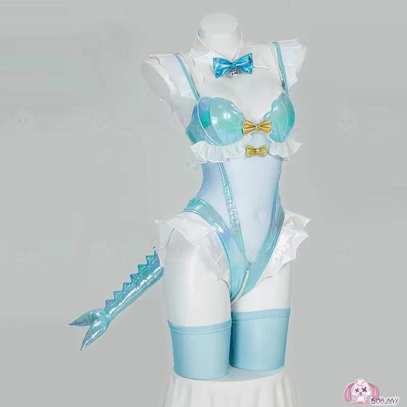 2025Blue White Furry Heart Hol - Anime Cosplay Bodysuit avis et prix