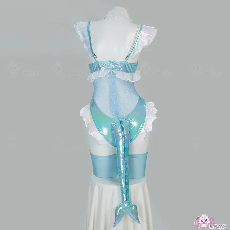 2025Blue White Furry Heart Hol - Anime Cosplay Bodysuit avis et prix