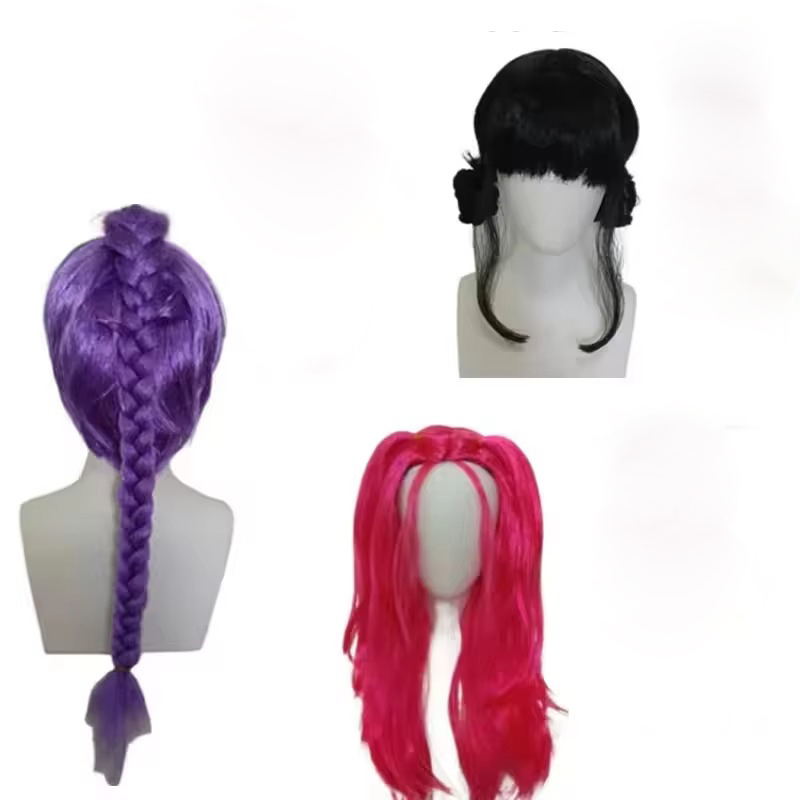 Anime Long Purple Braiding Hai - Anime Cosplay Long Black Hair avis et prix
