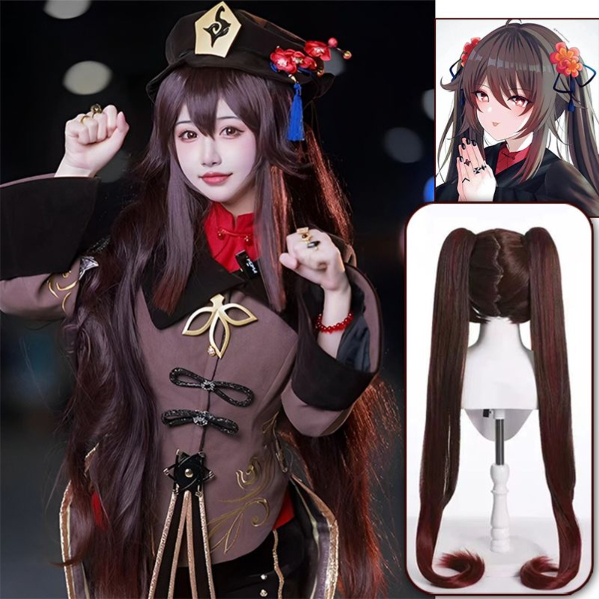 Genshin Impact Hu Tao Cosplay  - Cosplay Duo Anime avis et prix