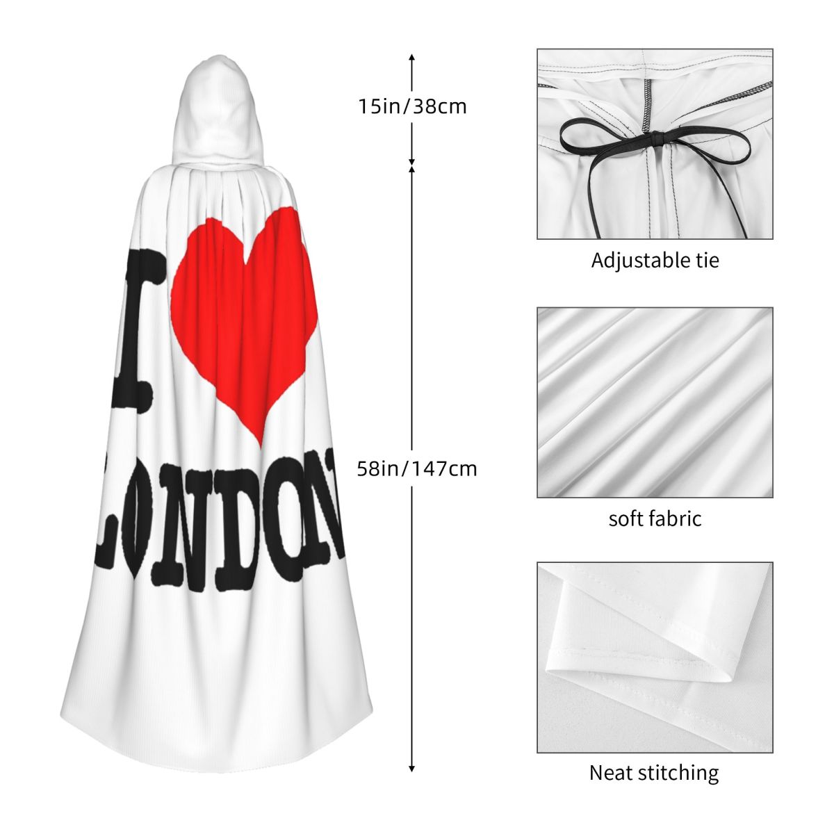 London UK England Long Hooded  - Anime Cosplay London avis et prix