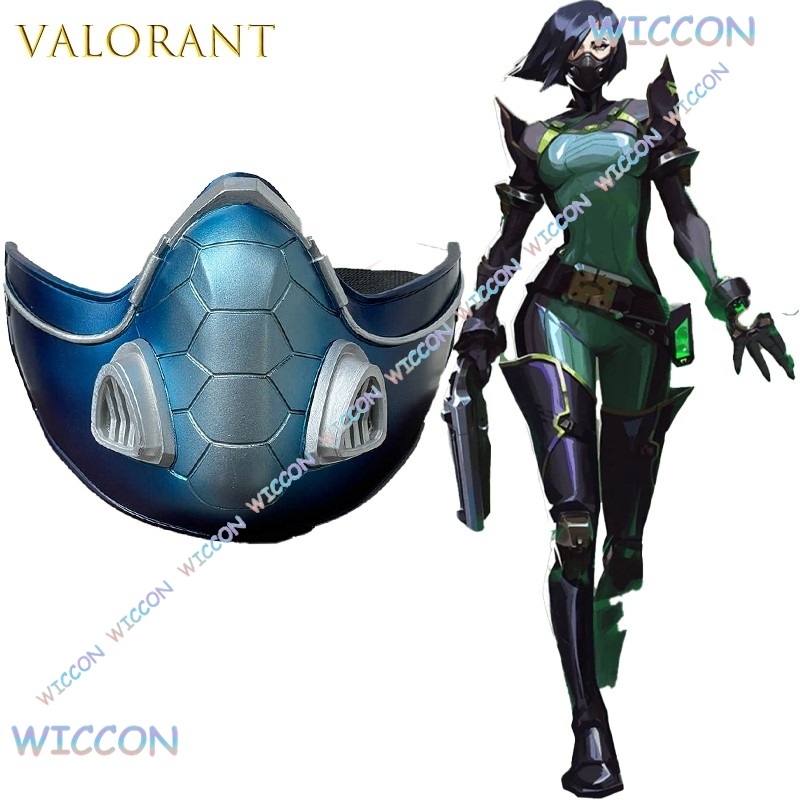 Valorant Viper Snake Mask Wig  - Anime Cosplay Face avis et prix