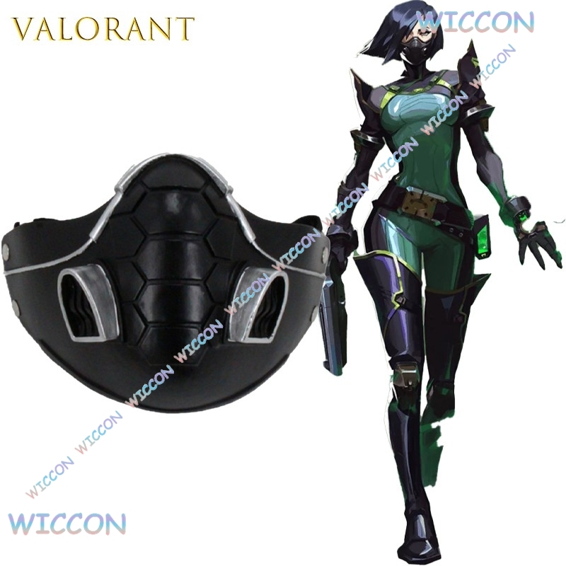 Valorant Viper Snake Mask Wig  - Anime Cosplay Face avis et prix