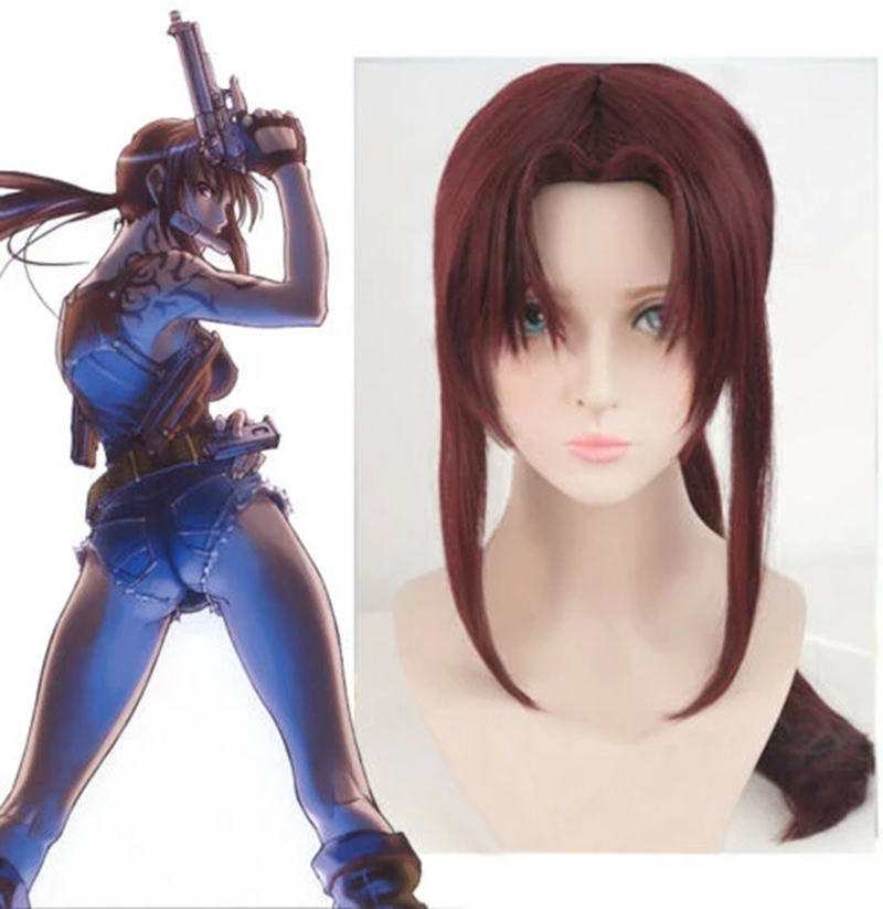 New BLACK LAGOON Rebecca Revy  - Anime Cosplay Long Black Hair avis et prix