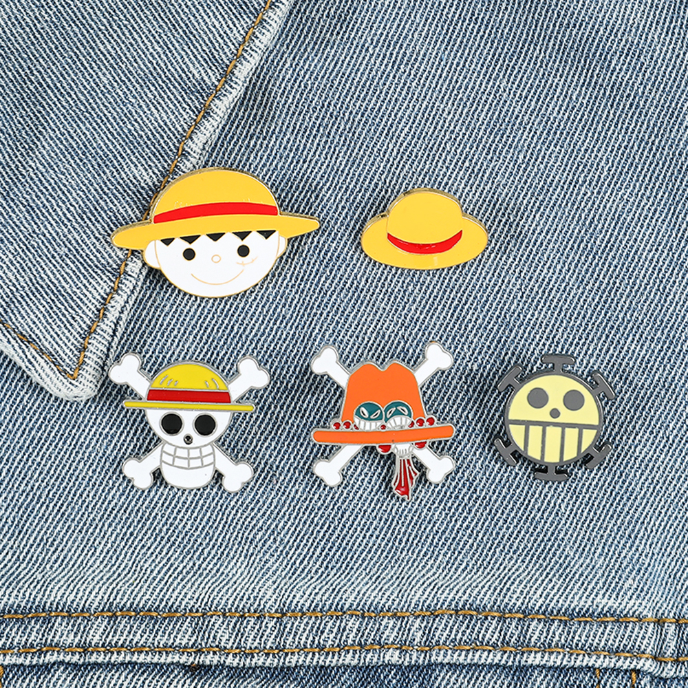 One Piece Brooch Anime Cartoon - One Piece Straw Hat avis et prix