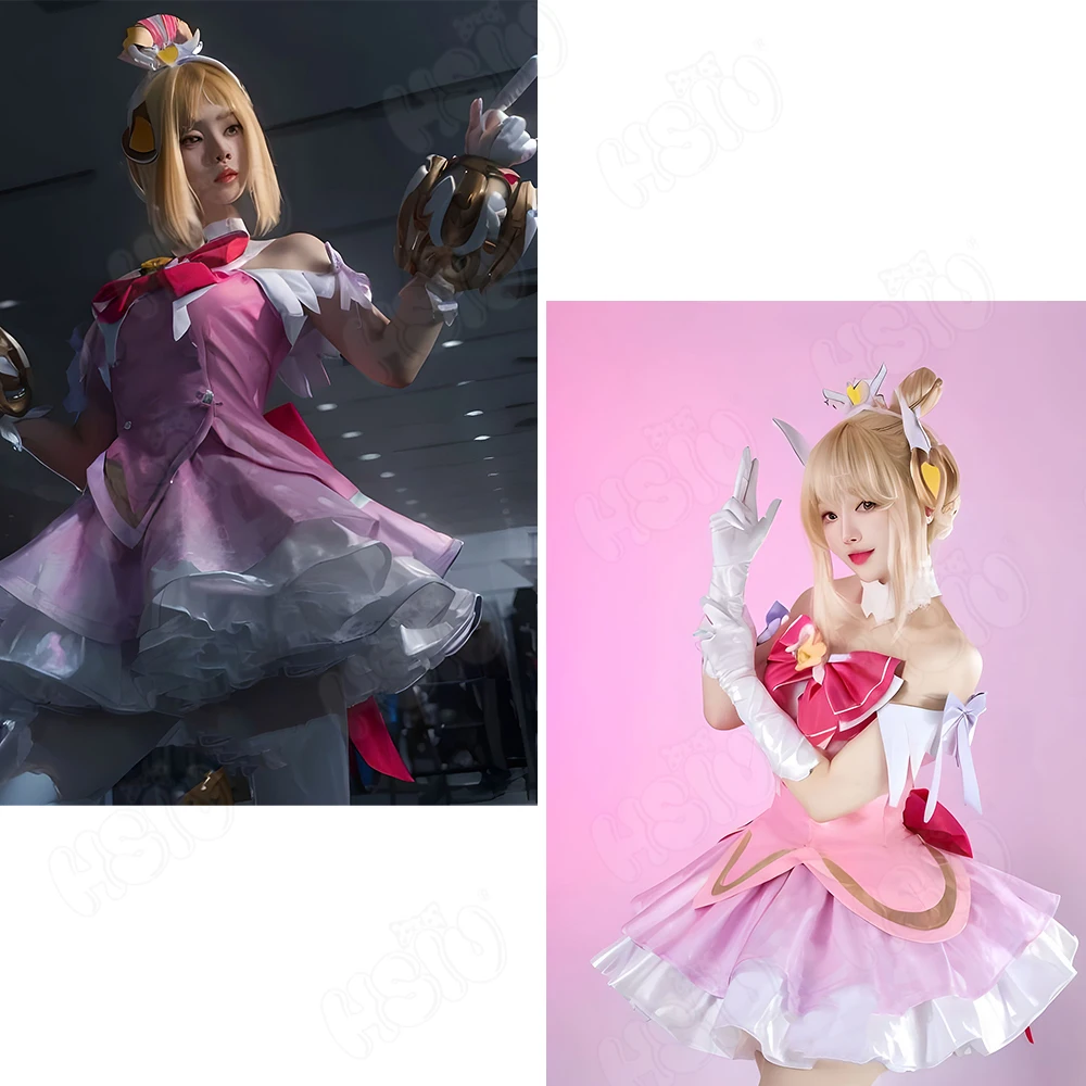 Juno Cosplay Costume Wig HSIU  - Cosplay Anime Pink Hair avis et prix