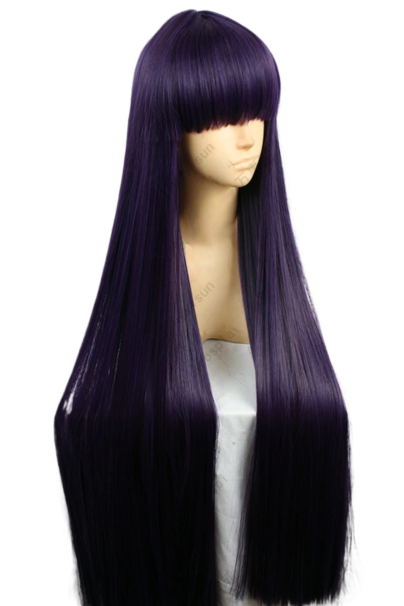 Sailor Mars Rei Hino 100CM Lon - Anime Cosplay Long Black Hair avis et prix
