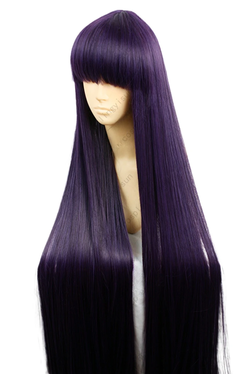 Sailor Mars Rei Hino 100CM Lon - Anime Cosplay Long Black Hair avis et prix