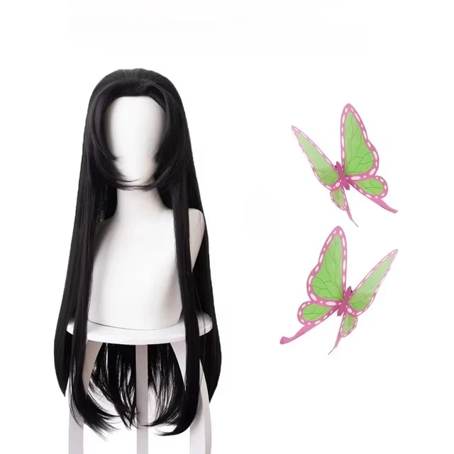 Anime Kochou Kanae Wig Kimetsu - Anime Cosplay Long Black Hair avis et prix