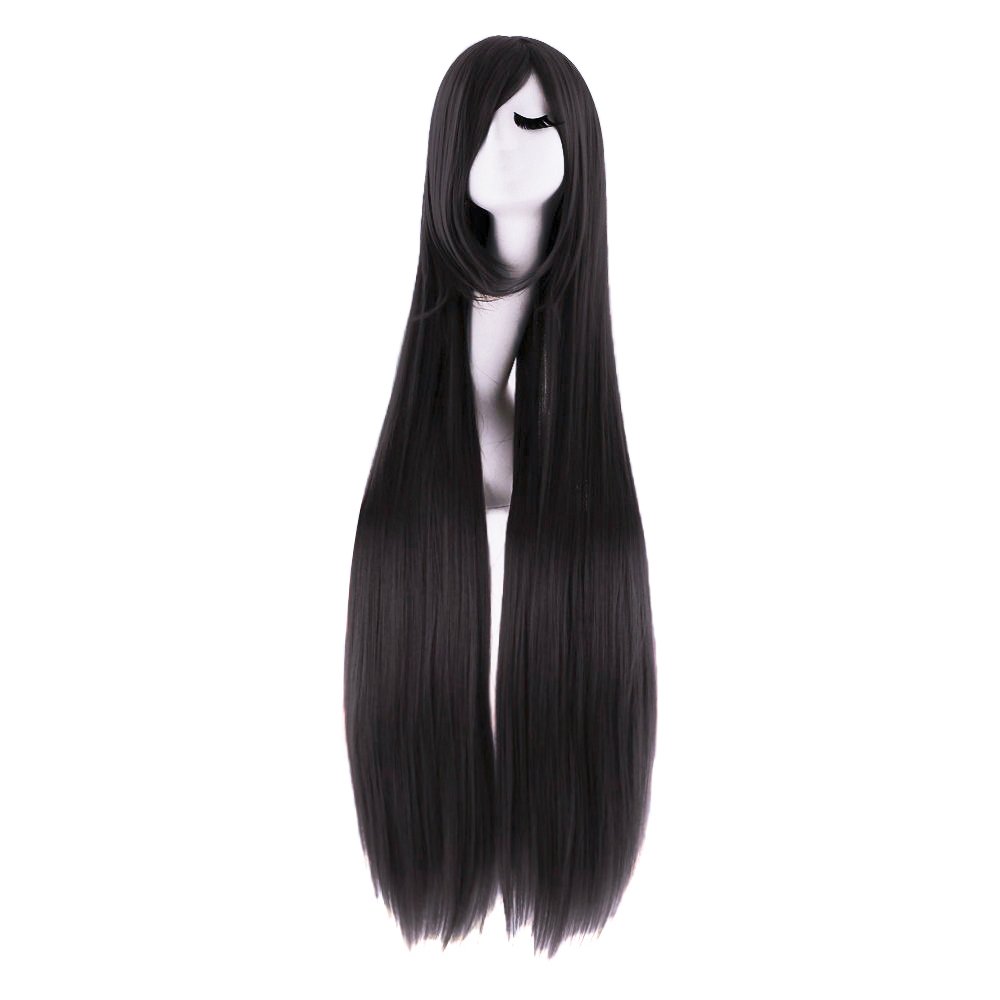40 Inch 100 cm Long Straight C - Anime Cosplay Long Black Hair avis et prix