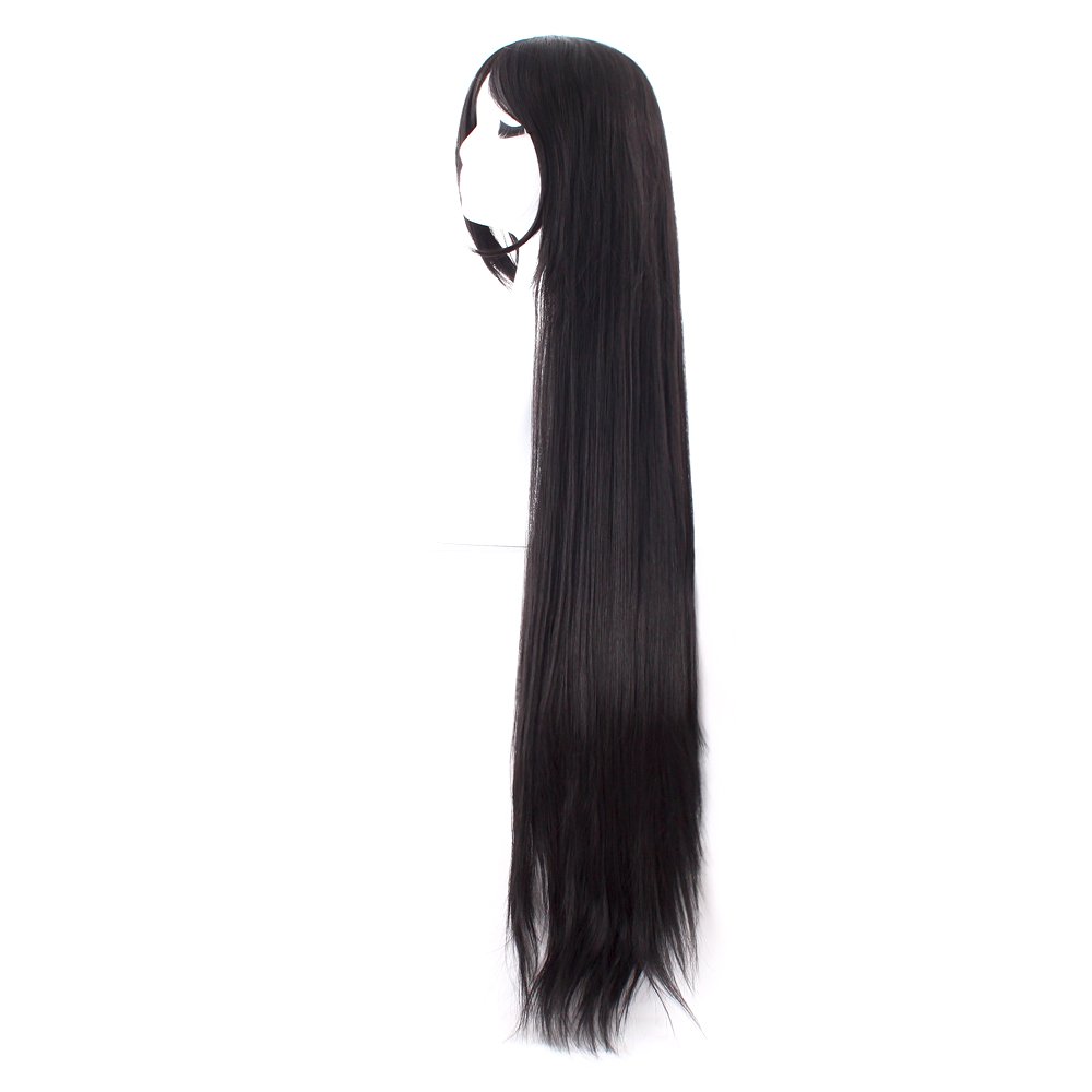 40 Inch 100 cm Long Straight C - Anime Cosplay Long Black Hair avis et prix