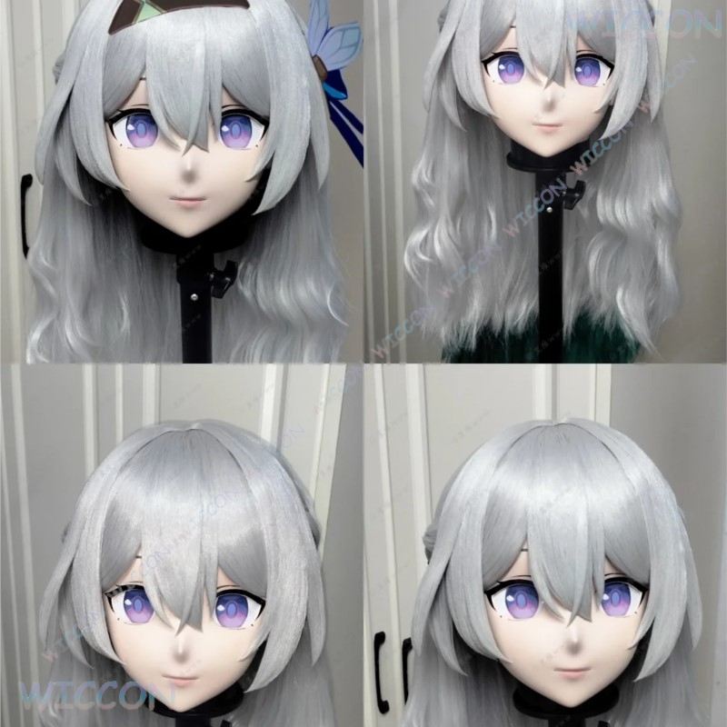 Kigurumi Female Face Mask Anim - Anime Cosplay Face avis et prix