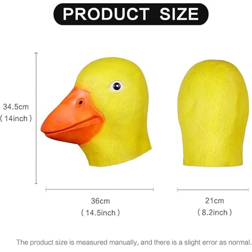 Novelty Yellow Duck Head Mask  - Anime Cosplay Pics avis et prix