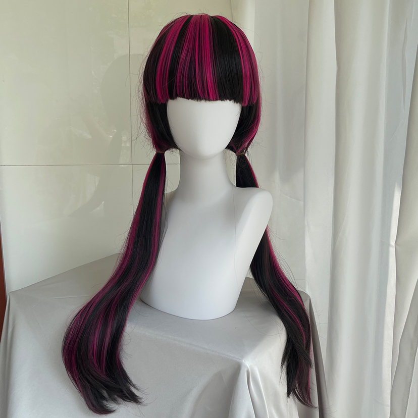 High Quality Movie Draculaura  - Anime Cosplay Long Black Hair avis et prix