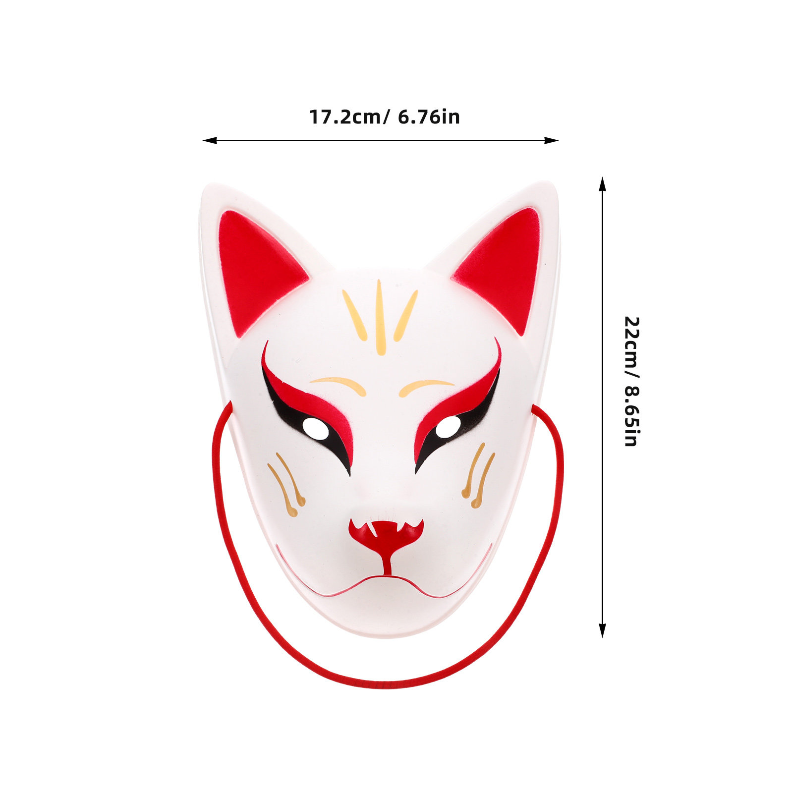 Japanese White Kitsune Fox Cat - Anime Cosplay Face avis et prix